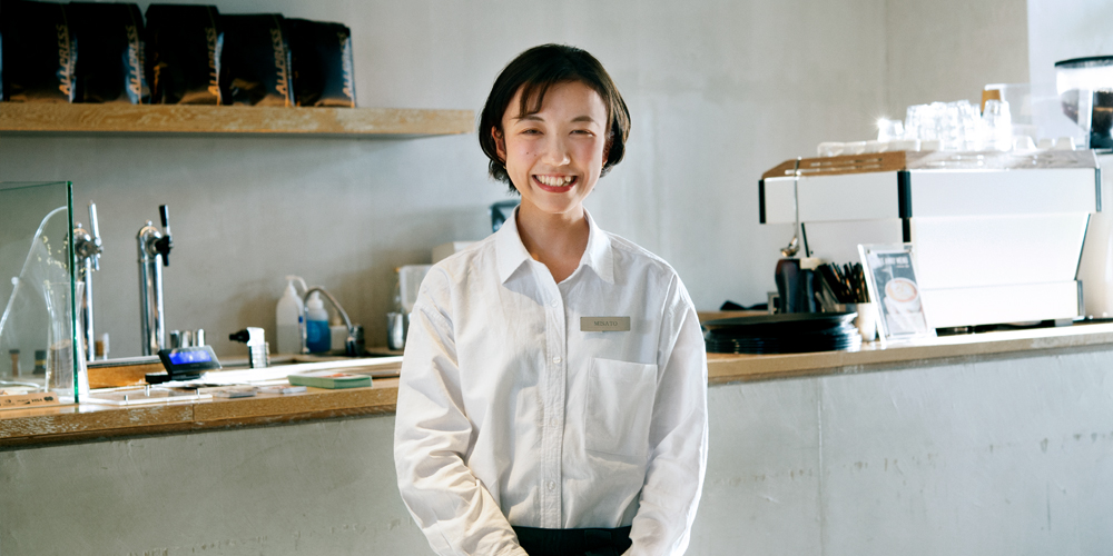 バリスタ兼店長 溝口美里（みぞぐちみさと）さん