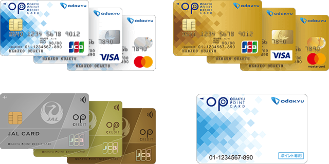 クレジット機能の有無や、家族カードなどさまざまな種類から選べる